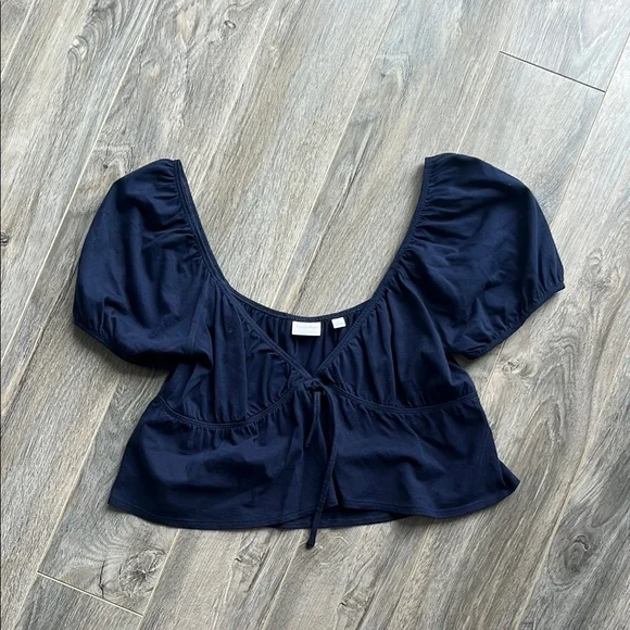 Sunday Best Navy Blue Kaia Top - Picture 3 of 7